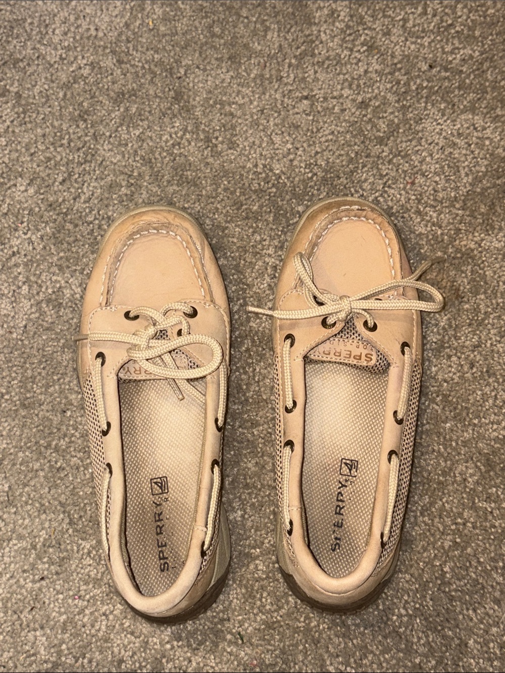 Kids Sperry Tan Boat Shoes